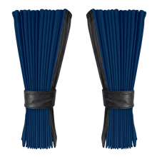 Gardin cobaltblå alcantar med nappa