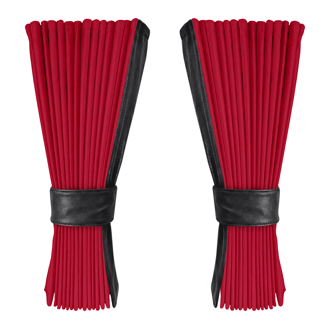 Gardin rød alcantar med nappa