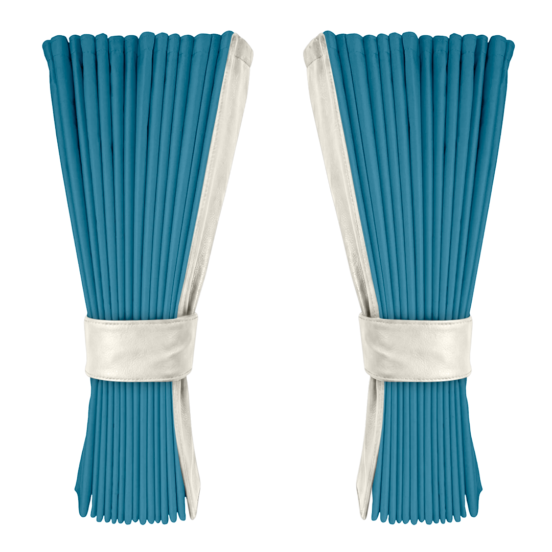 Gardin tropicalblå alcantar med nappa