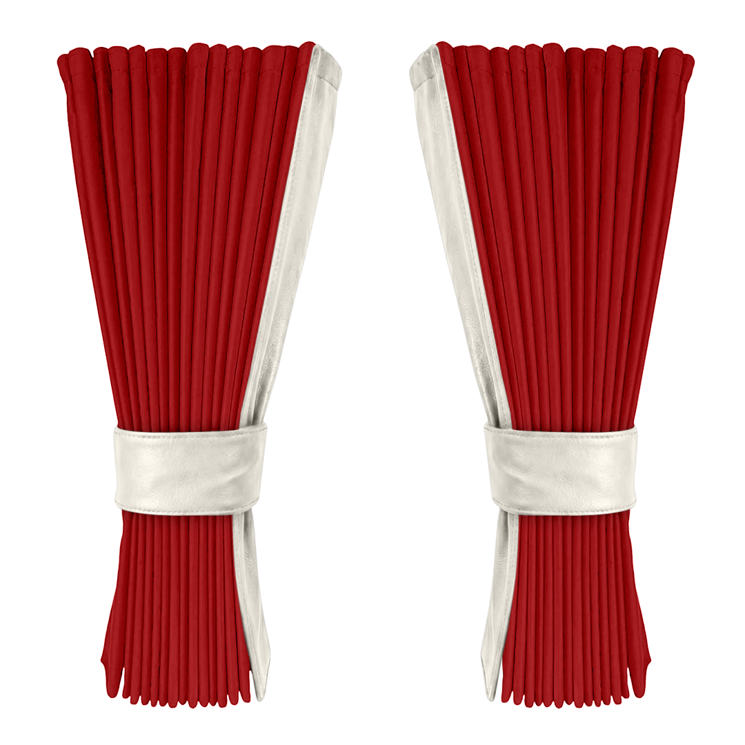 Gardin vinrød alcantar med nappa