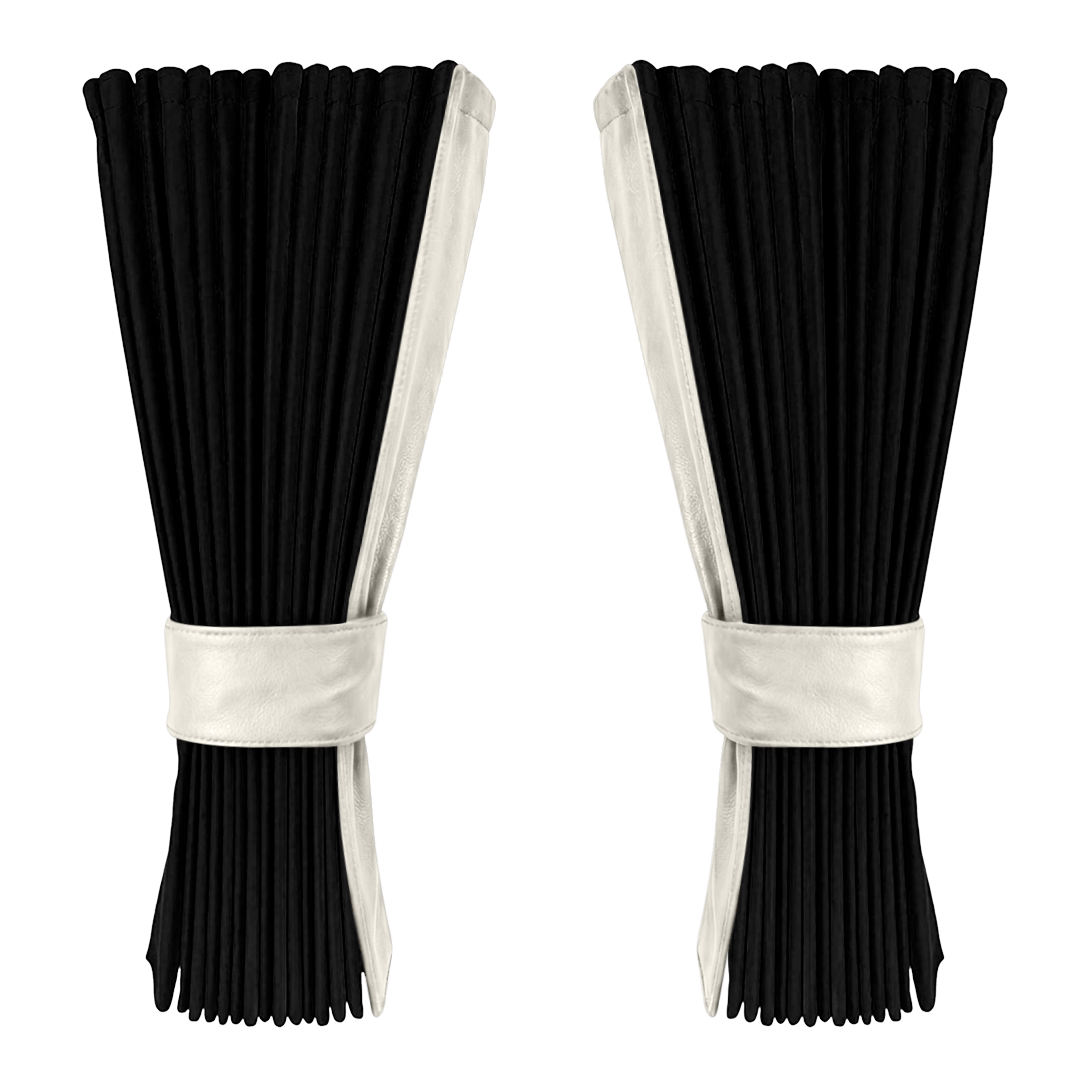 Gardin sort alcantar med nappa