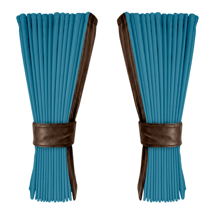 Gardin tropicalblå alcantar med nappa