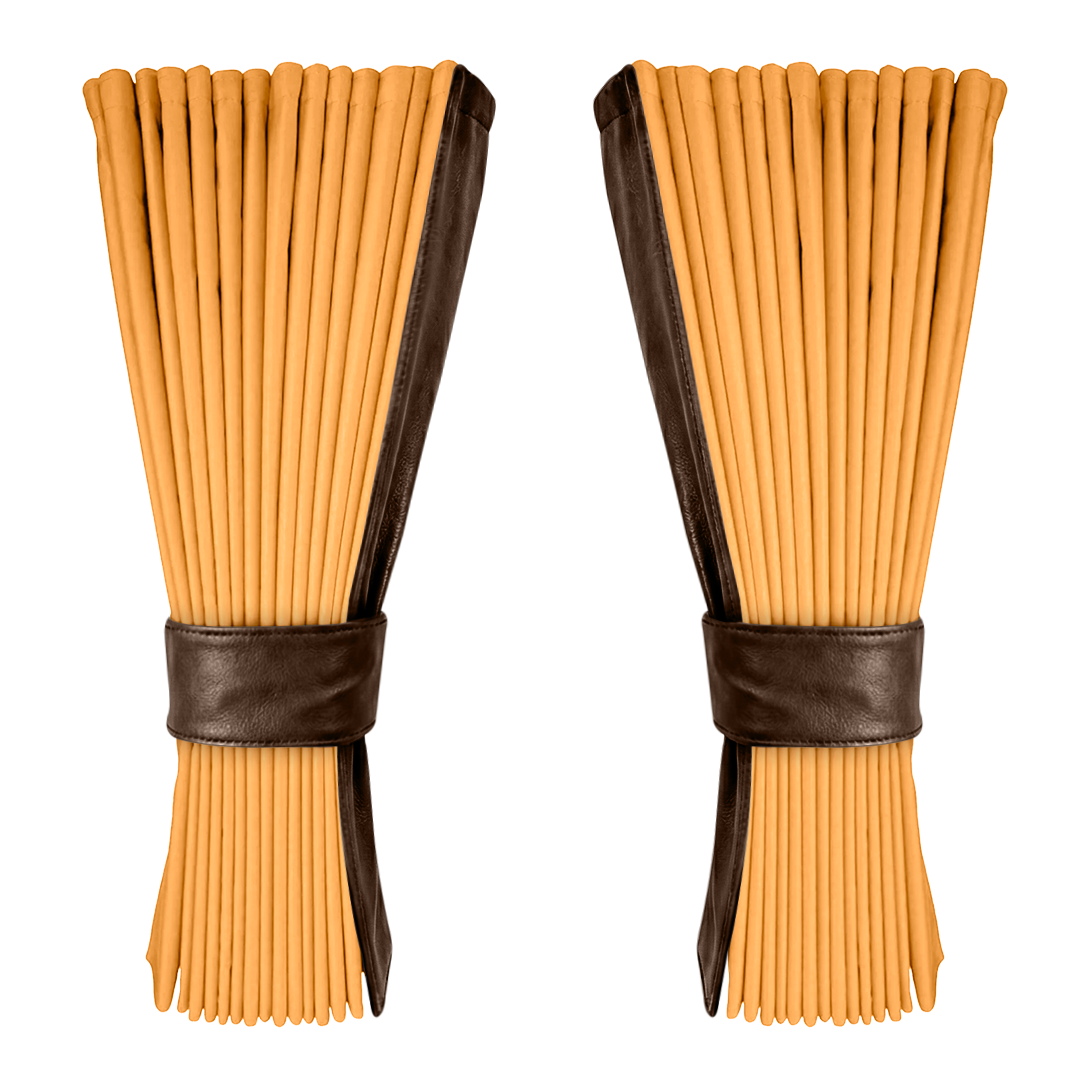 Gardin sennepsgul alcantar med nappa