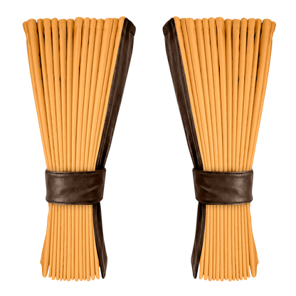 Gardin sennepsgul alcantar med nappa