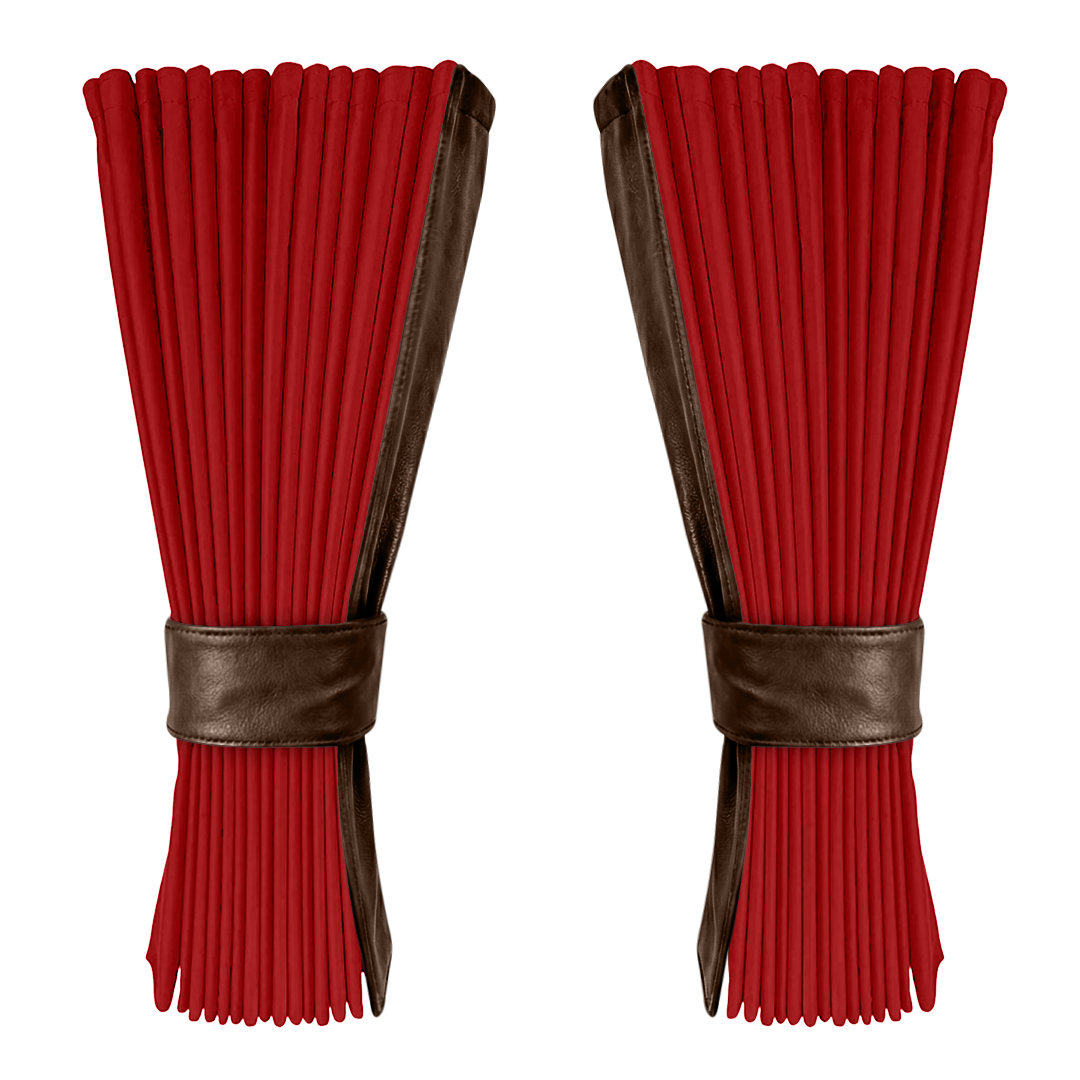 Gardin vinrød alcantar med nappa