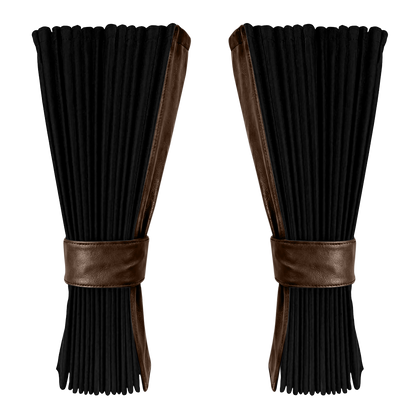 Gardin sort alcantar med nappa