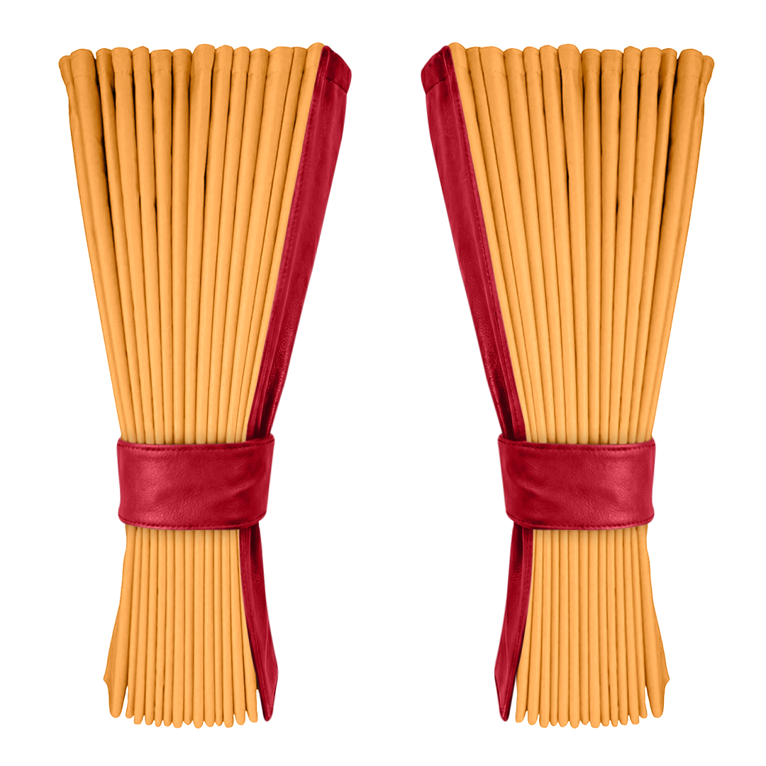 Gardin sennepsgul alcantar med nappa