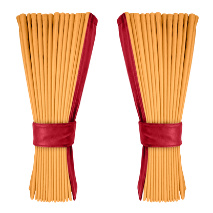 Gardin sennepsgul alcantar med nappa