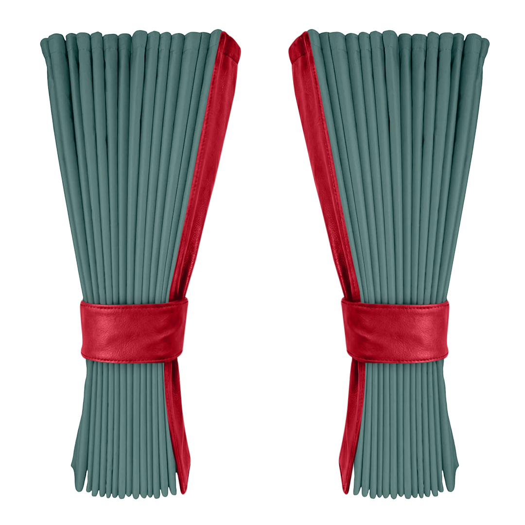 Gardin aronagrøn alcantar med nappa