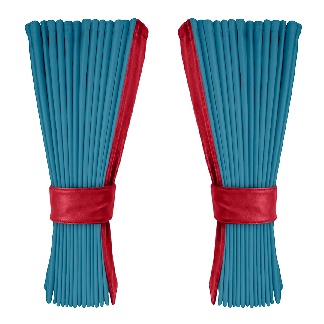 Gardin tropicalblå alcantar med nappa