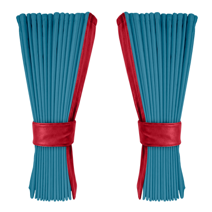 Gardin tropicalblå alcantar med nappa