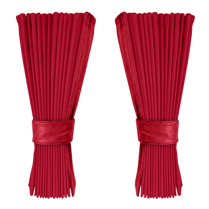 Gardin rød alcantar med nappa