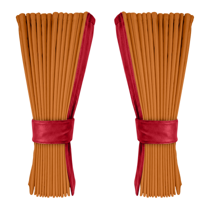 Gardin cognac alcantar med nappa