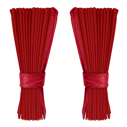 Gardin vinrød alcantar med nappa