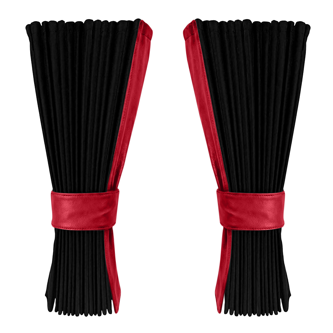 Gardin sort alcantar med nappa