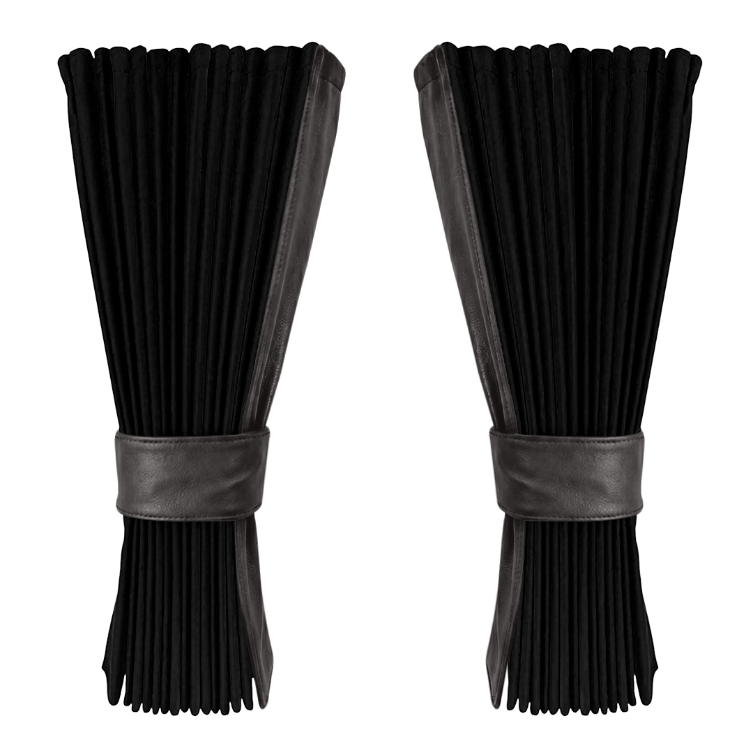 Gardin sort alcantar med nappa