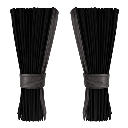 Gardin sort alcantar med nappa