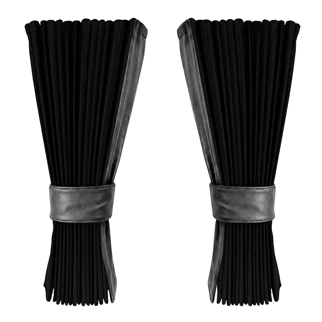 Gardin sort alcantar med nappa