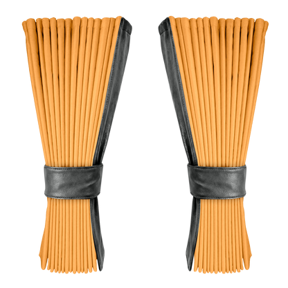 Gardin sennepsgul alcantar med nappa