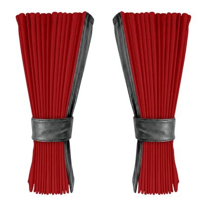 Gardin vinrød alcantar med nappa