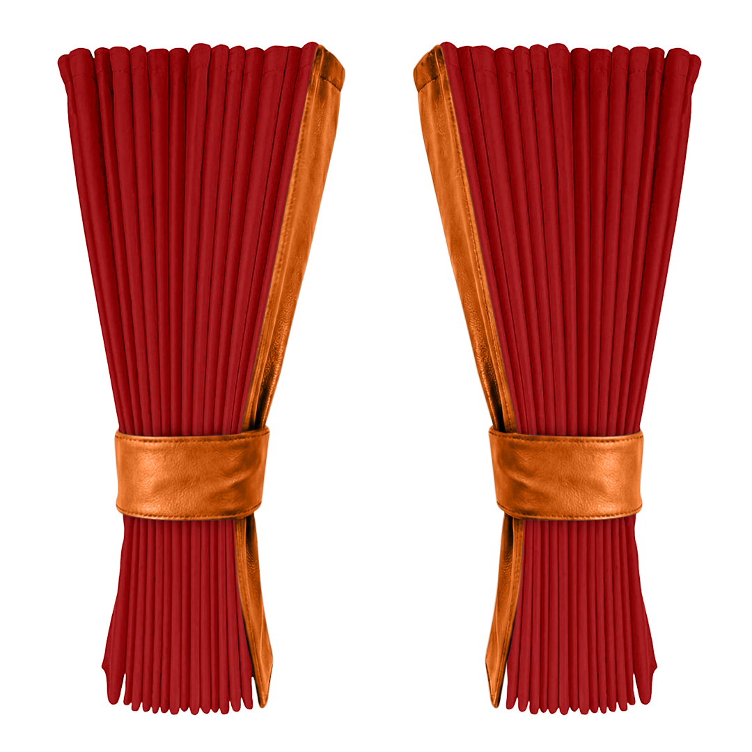 Gardin vinrød alcantar med nappa