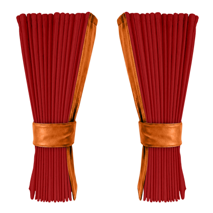 Gardin vinrød alcantar med nappa