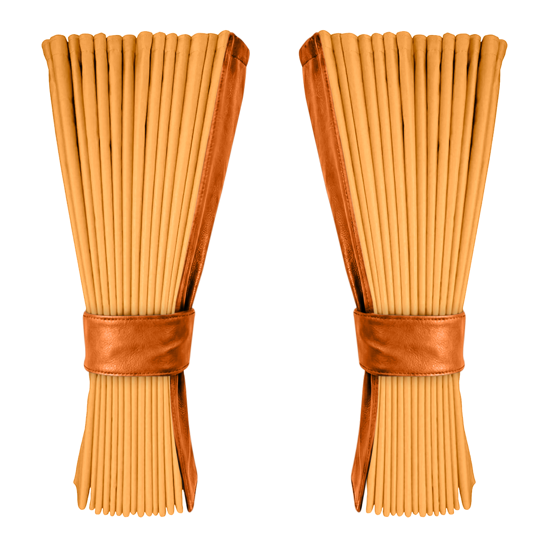 Gardin sennepsgul alcantar med nappa