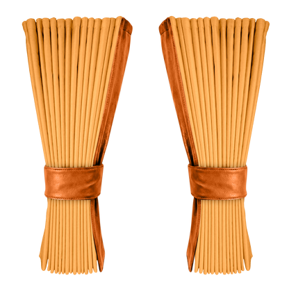 Gardin sennepsgul alcantar med nappa