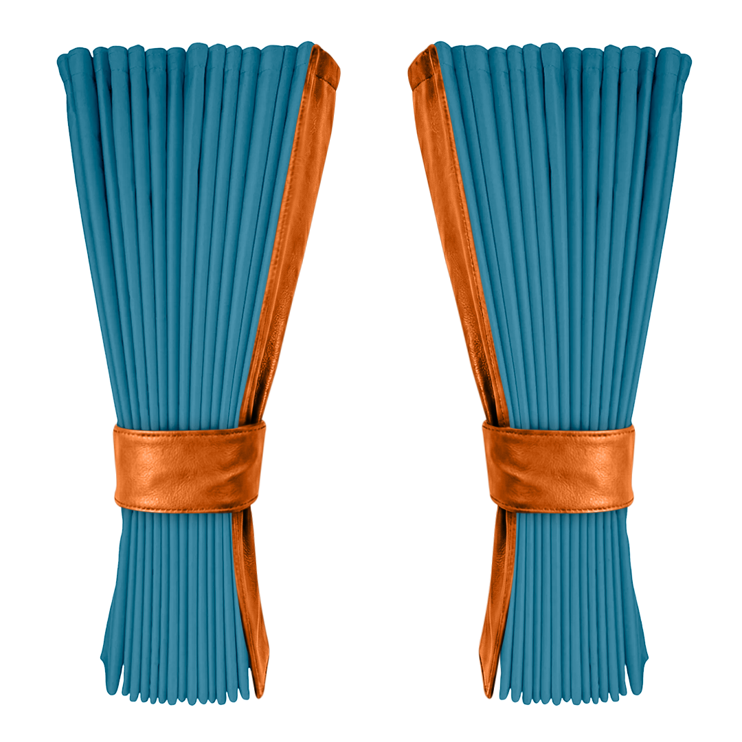 Gardin tropicalblå alcantar med nappa