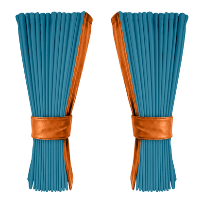 Gardin tropicalblå alcantar med nappa