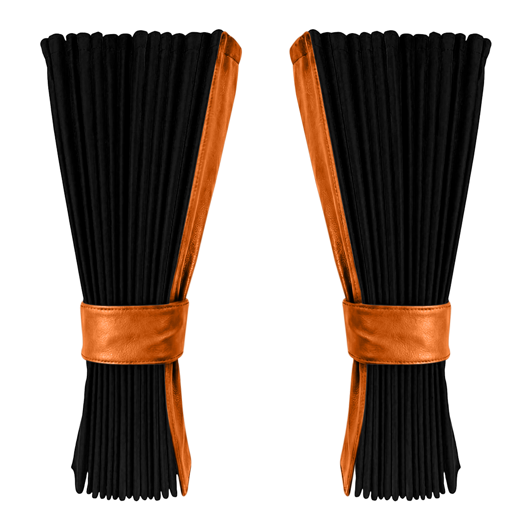 Gardin sort alcantar med nappa