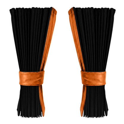 Gardin sort alcantar med nappa