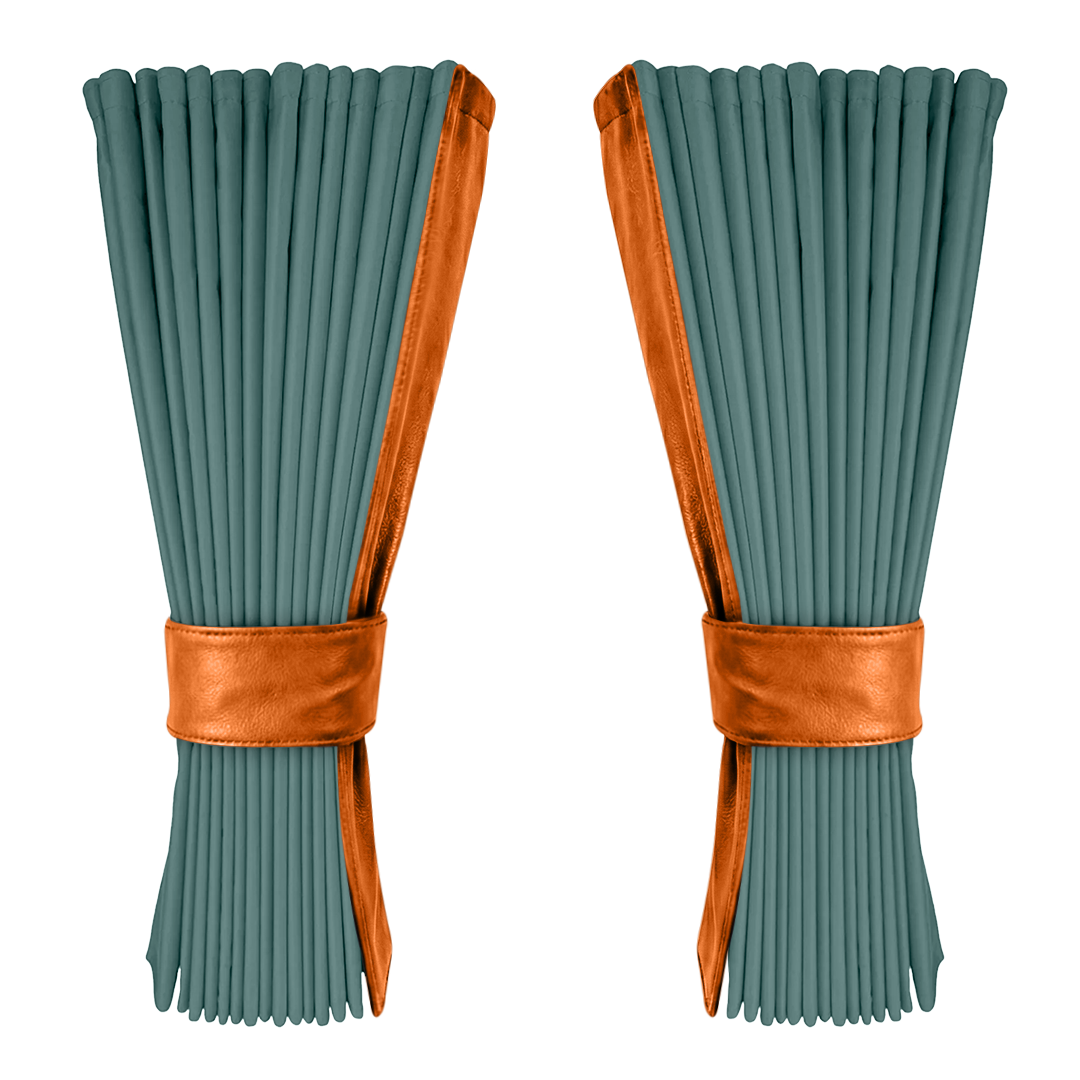 Gardin aronagrøn alcantar med nappa