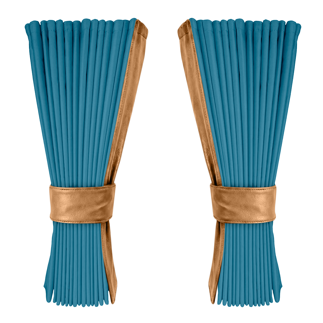 Gardin tropicalblå alcantar med nappa