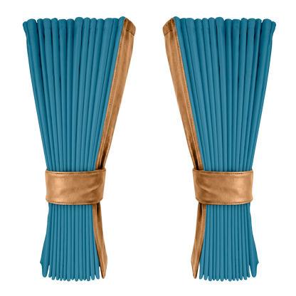 Gardin tropicalblå alcantar med nappa