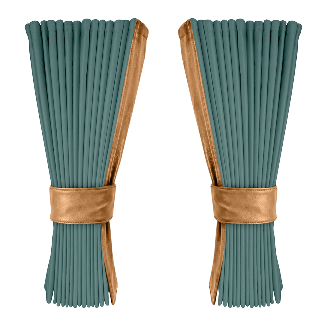 Gardin aronagrøn alcantar med nappa