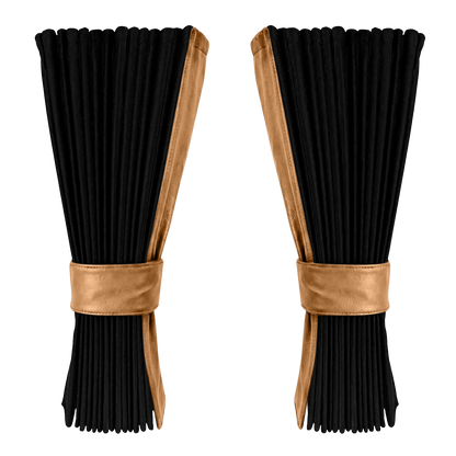 Gardin sort alcantar med nappa