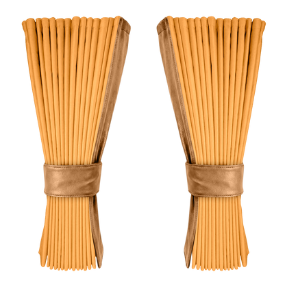 Gardin sennepsgul alcantar med nappa