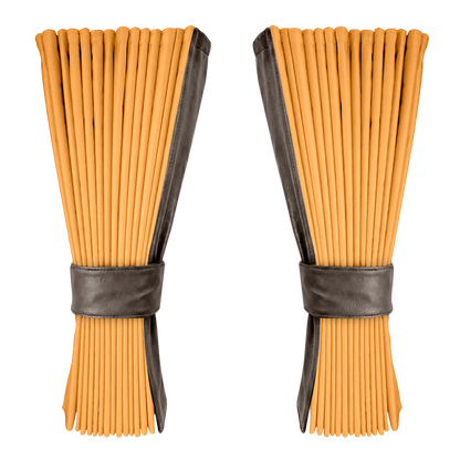 Gardin sennepsgul alcantar med nappa