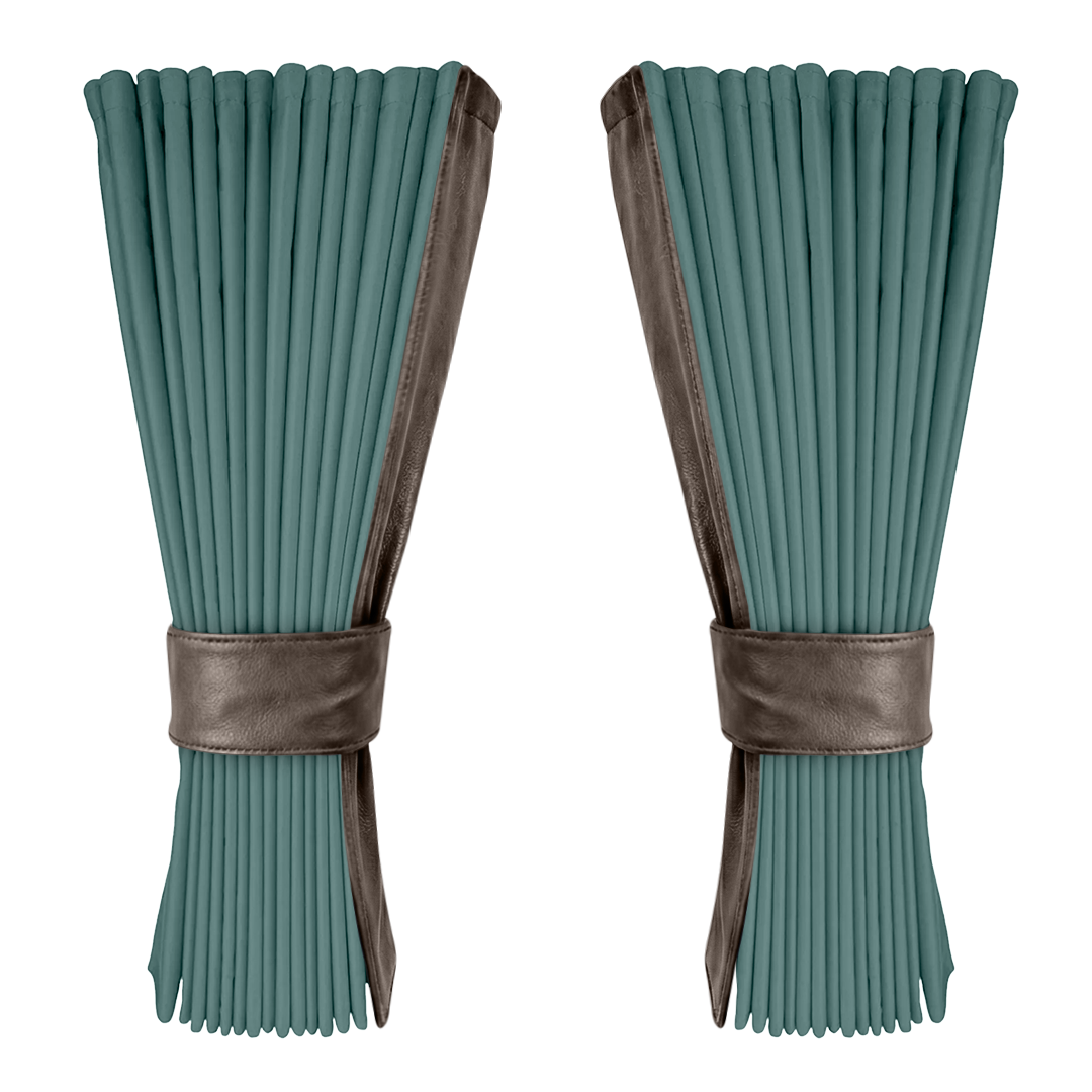 Gardin aronagrøn alcantar med nappa