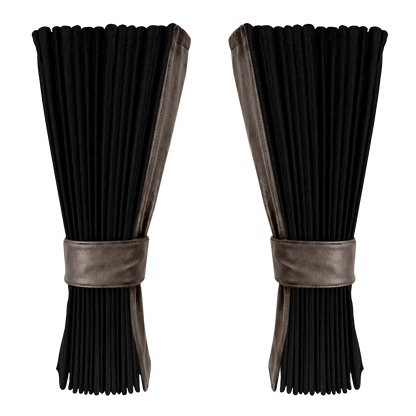 Gardin sort alcantar med nappa