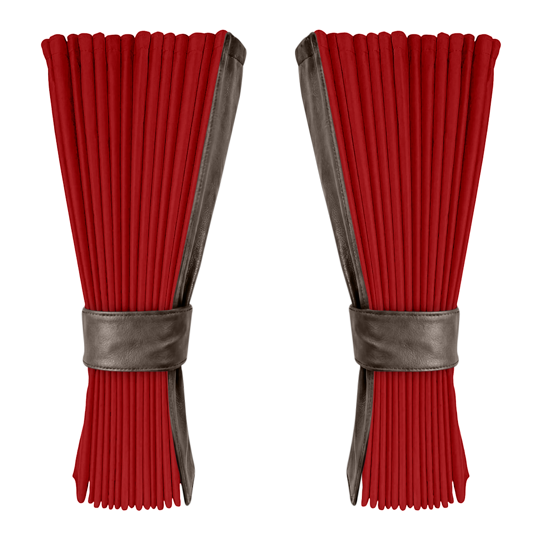 Gardin vinrød alcantar med nappa