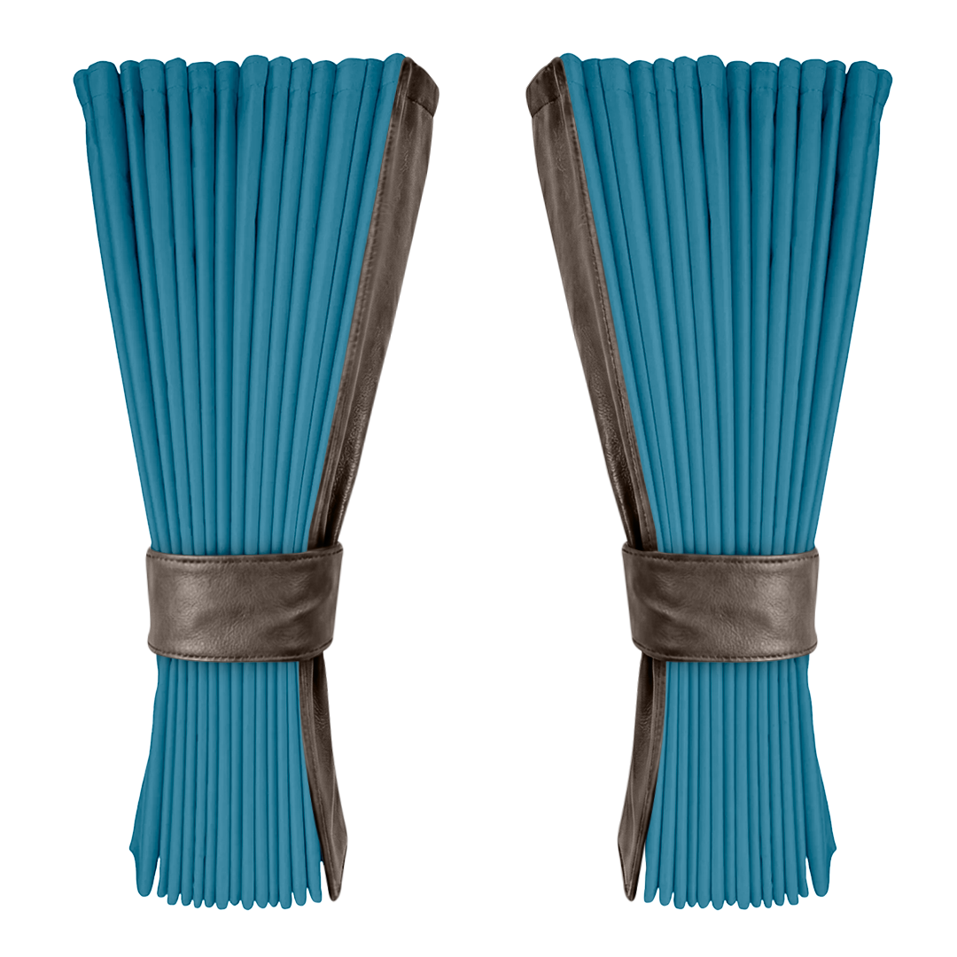 Gardin tropicalblå alcantar med nappa