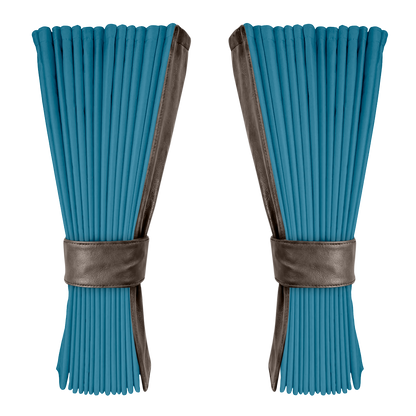 Gardin tropicalblå alcantar med nappa