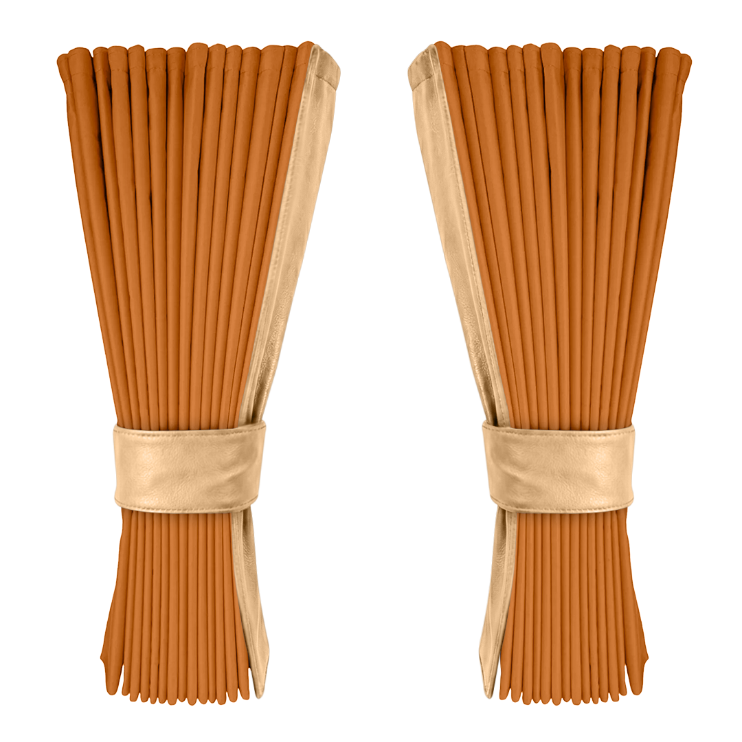 Gardin cognac alcantar med nappa