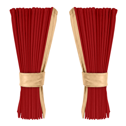 Gardin vinrød alcantar med nappa