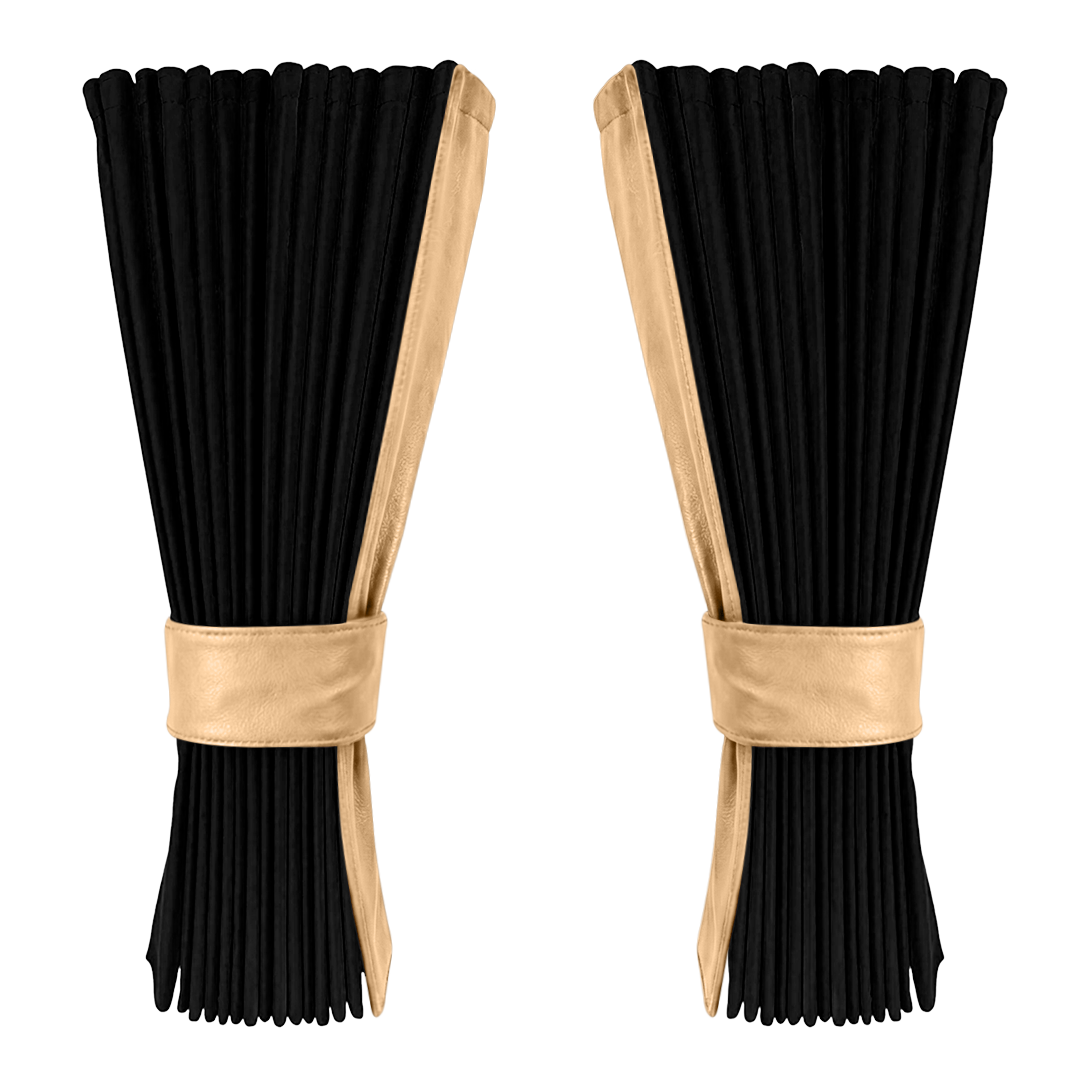 Gardin sort alcantar med nappa