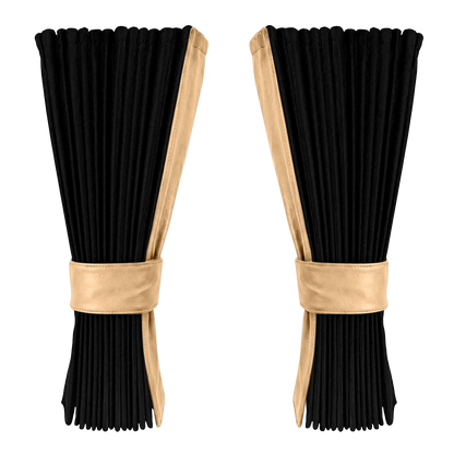 Gardin sort alcantar med nappa