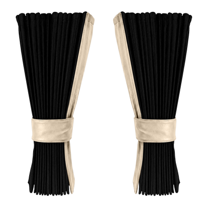 Gardin sort alcantar med nappa