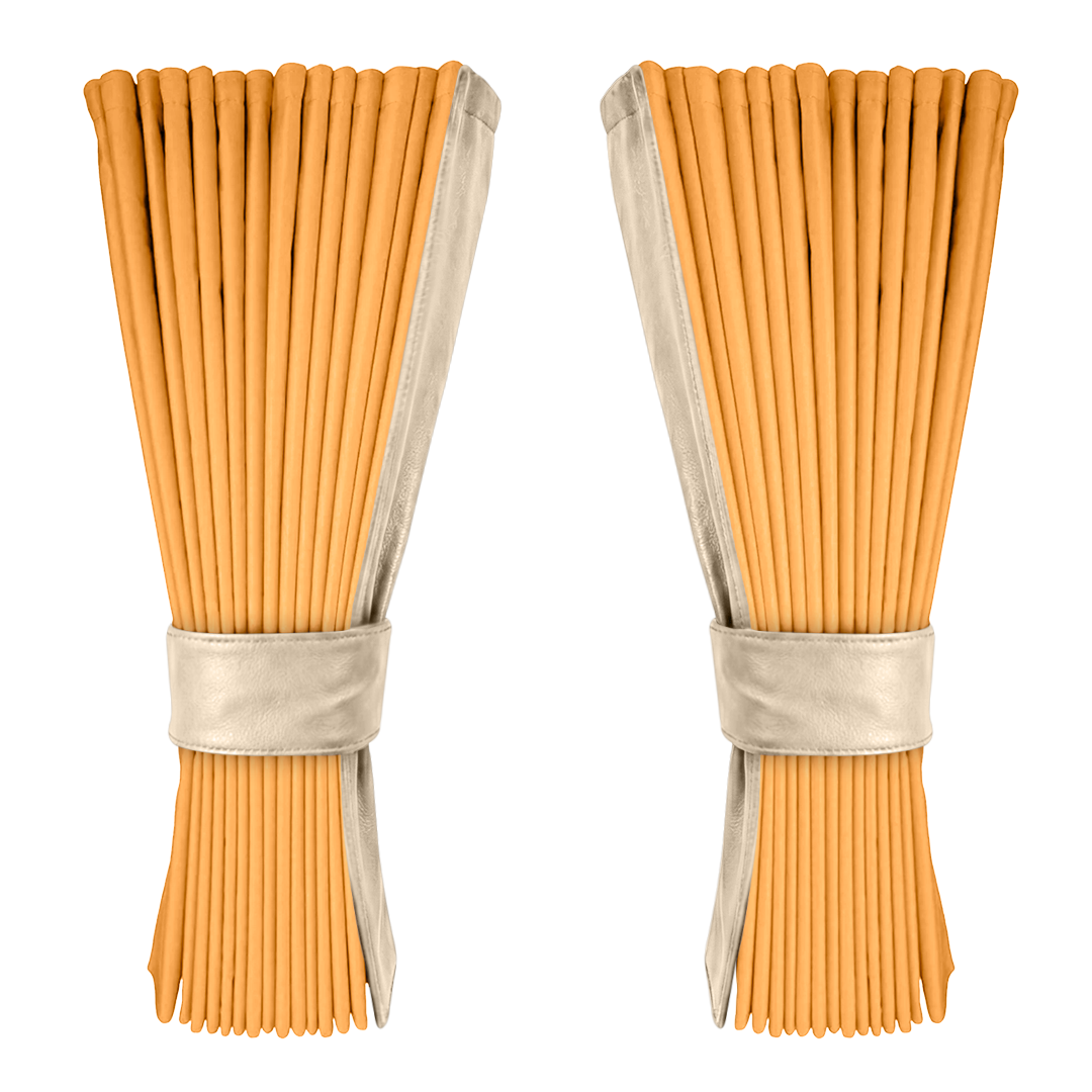 Gardin sennepsgul alcantar med nappa